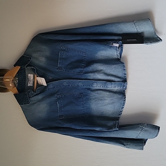 One teaspoon Free People Bell sleeve denim button down - Picture 2 of 9